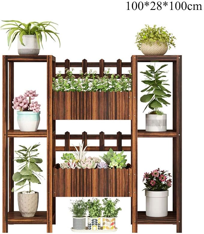JKL-Soportes para Plantas Soporte para Plantas de Madera Estante ...