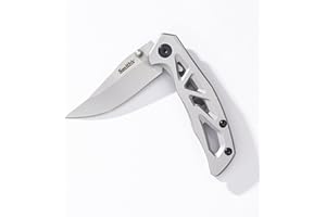 Smith's 51306 Caprella-Mini 2.25" Folding Pocket Knife - Stainless Steel Blade - Flipper Design + Frame Lock - Lightweight + 