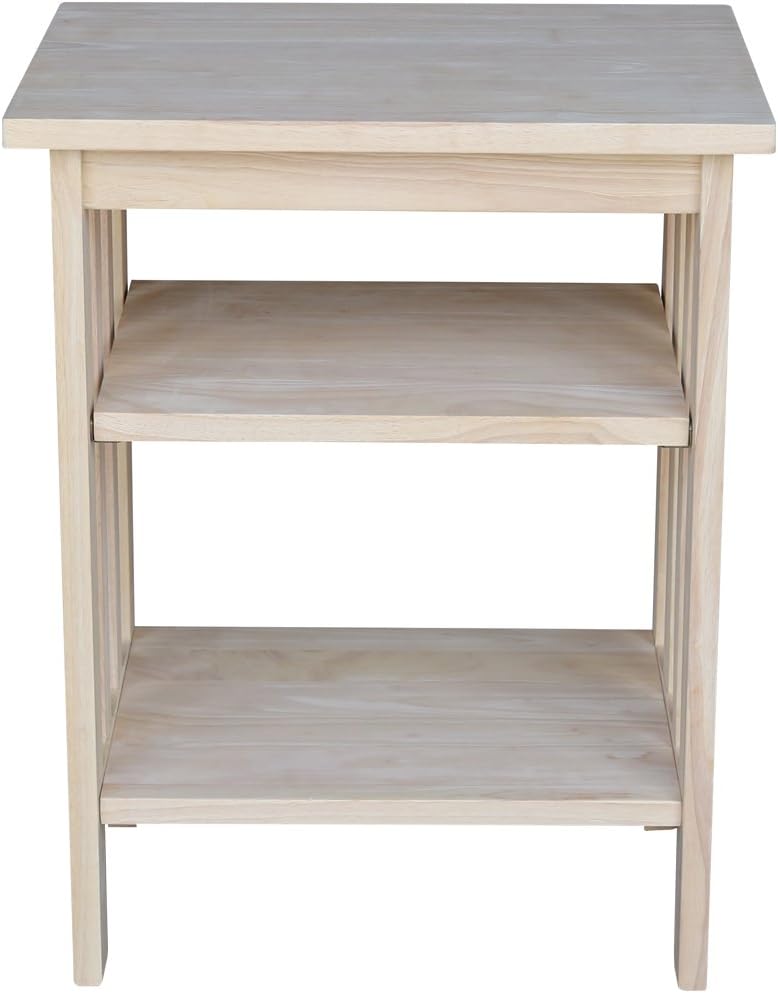 International Concepts Mission Printer Stand, Unfinished: Furniture & Decor