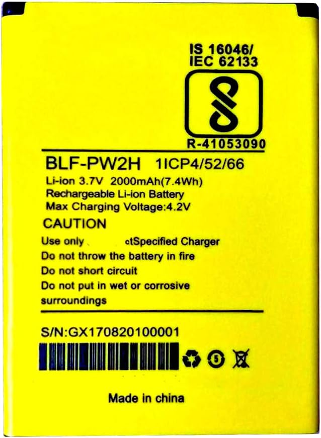 RJR 2000 mAh Compatible Battery for Lephone BLF-PW2H