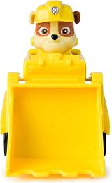 Paw Patrol Rubble Bulldozer Toy Truck with Collectible Action Figure view 4