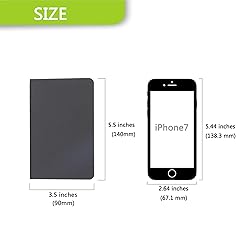 TWONE Pocket Notebook, 6 Pack Mini Notebooks 3.5" x