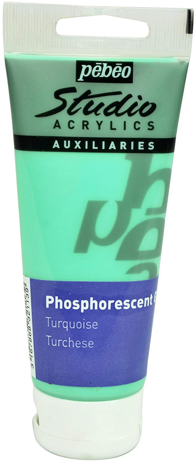 PEBEO Phosphorescent Gel - Turquoise,100 ml