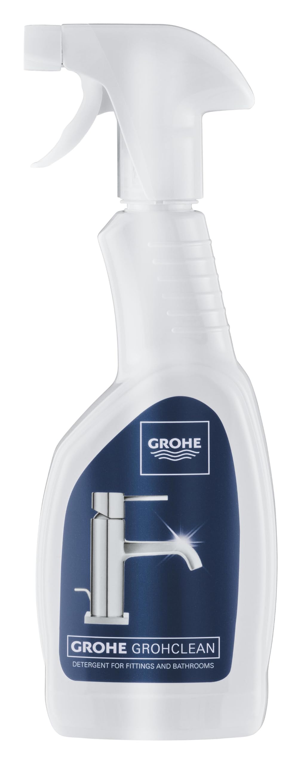 GROHE Grohclean, Detergent for The Bathroom and Kitchen, Based On Citric Acid, 500 Ml Recyclable Spray Bottle, Made In Germany, 48166000