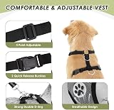 SlowTon Dog Car Harness Seatbelt Set Pet Vest Harness with Safety Seat Belt view 5