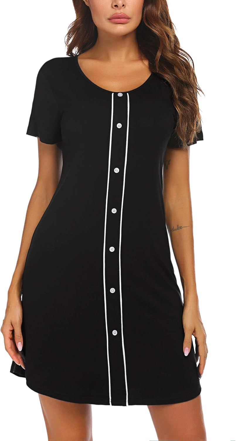 Button down pajama dress Clearance