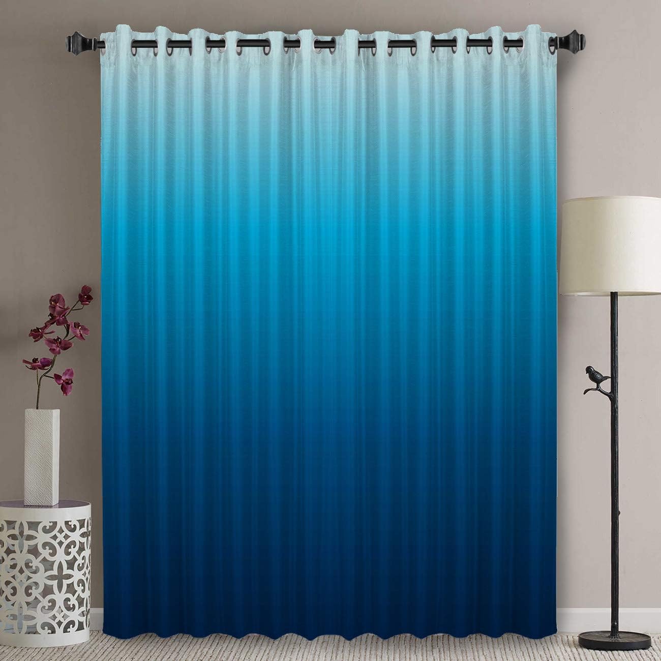 Wide Thermal Blackout Patio Door Curtain Panel 90 Inch