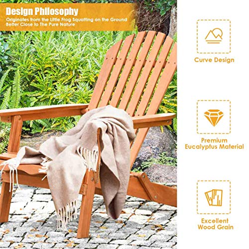 Giantex-Adirondack-Chair-Wooden-and-Foldable-Outdoor-Lounger-Chair-in-Adult-SizePerfect-for-Patio-Garden-Deck-Natural-Burlywood-Finish-34X28X3551 Giantex Adirondack Chair Wooden and Foldable Outdoor Lounger Chair in Adult-Size,Perfect for Patio Garden Deck, Natural…