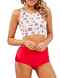 Jolefille Womens High Waisted Bikini Set Two Piece