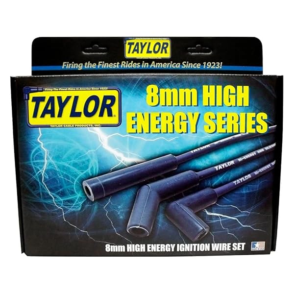 TAYLOR CABLE 64604 BLUE 8MM HIGH ENERGY SPARK PLUG CUSTOM WIRE SET