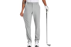 Tyhengta Men's Golf Pants 30"/32"/34" Lightweight Comfy Stretch Work Dress Pants
