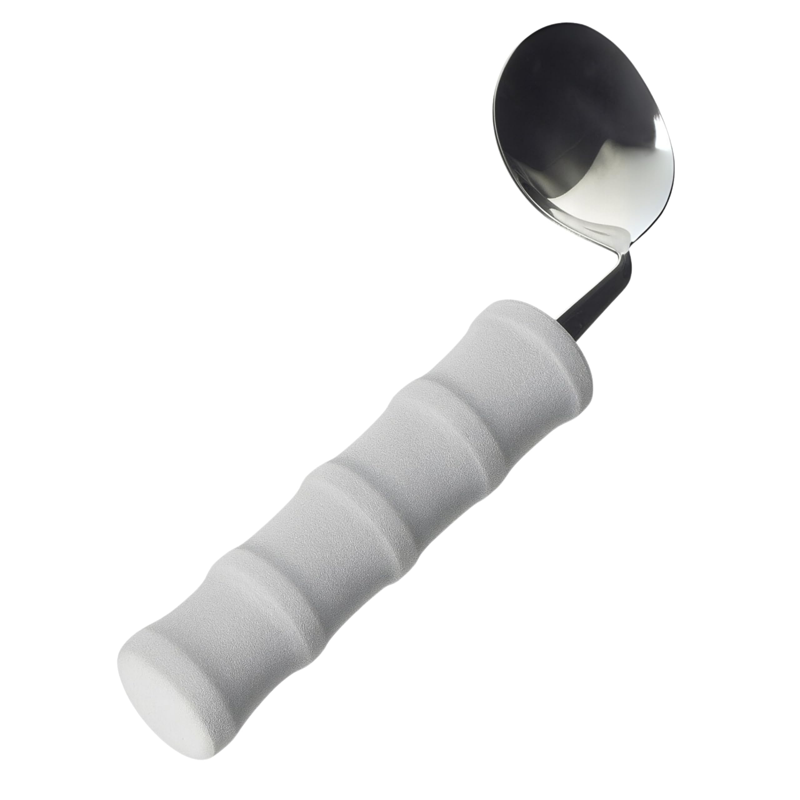 Homecraft Lightweight Foam Handled Cutlery, Angled, Spoon, Right, (Eligible for VAT relief in the UK) Fork for Limited Wrist Movement, Independent Self-Feeding Utensil for Arthritis, Elderly, Disabled