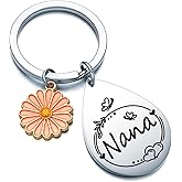 WSAORM Nana Gifts For Grandma Birthday Gift Mothers Day Keychain For Abuela Gifts Nonna Appreciation Jewelry
