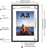 Scholar Tree A2 Photo Frame Black Wood Wall Mounted 42x59.4cm view 2