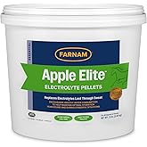 Farnam Apple Elite Horse Electrolytes Pellets Supplement, 40 Day Supply | Replaces Vital Minerals, For Hydration, No Added Sugar, Horse Supplements with Sodium, Potassium, Calcium &amp; Magnesium