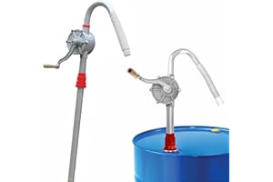 TALFIT Hand Diesel Transfer Pump,55 gallon drum pump, Aluminum alloy corrosion resistant,hand pump- Fits 5 to 55 Gallon Drums
