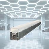 TIRCA Hexagon LED Garage Light Bar Accessories &ndash; 2 Pack Light Tubes, DIY Modular Honeycomb Lighting System Replacement Parts