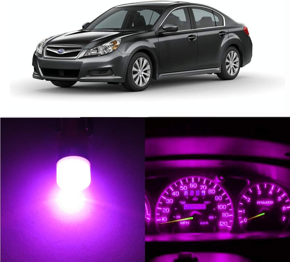 WLJH Pink Dash Lights Full Led Bulbs Kit for 1995-1999 Subaru Legacy Instrument Panel Gauge Cluster Speedometer Warning Indicator Lamp, Pack of 33