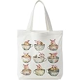 Easter Tote Bag, Easter Canvas Tote Bag For Women, Easter Gifts For Women, Easter Reusable Grocery Bags Shopping Bags