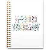 RUNMESS Speech Therapy Notebook Journal, Speech Therapy Gifts, Speech Therapist Gifts, Speech Therapist Appreciation Gifts, SLP Gifts, Speech Language Pathologist Gifts, Spiral Notebook 5.5x8.3 Inch