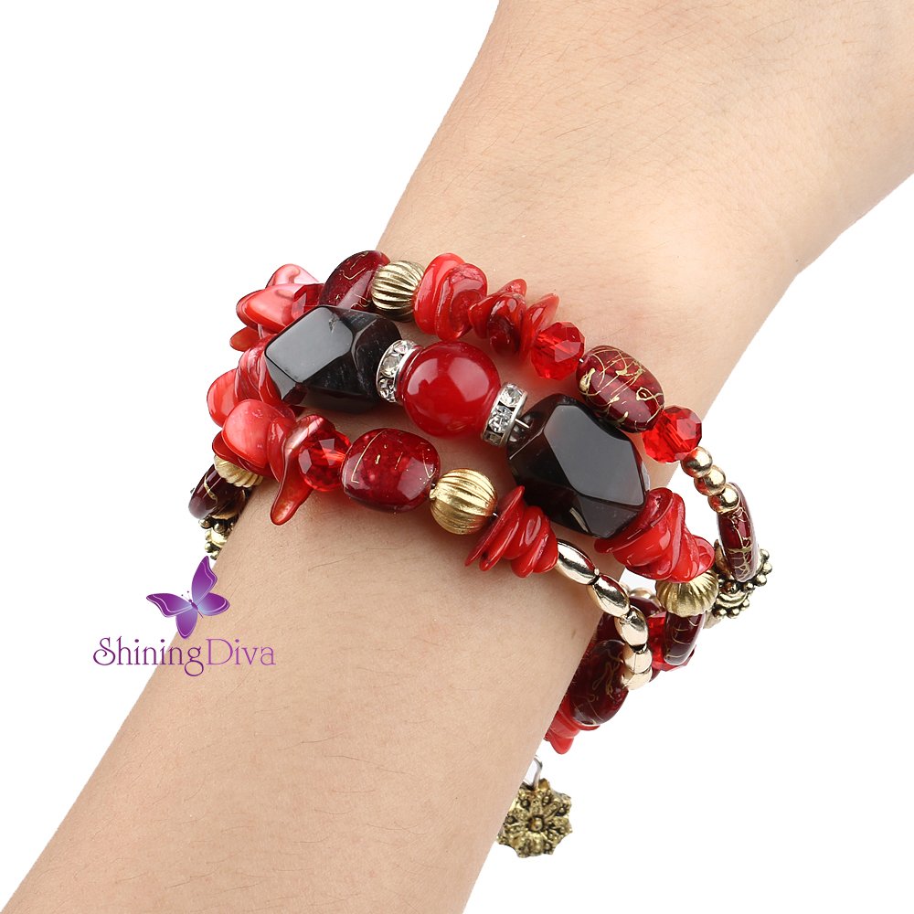 shining diva fashion latest stylish bracelet for women and girls