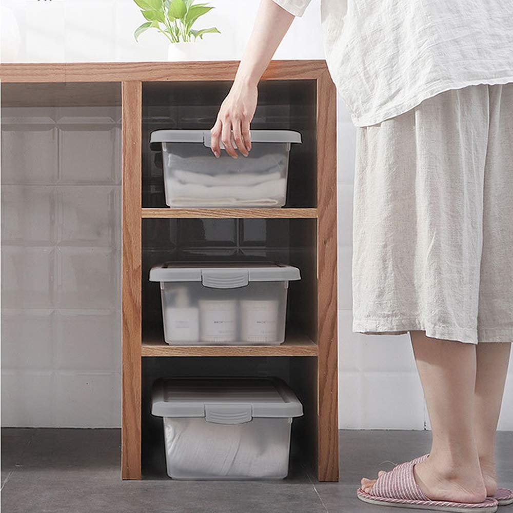 Set Da 4 Contenitori In Plastica 27 Cm, Organizer Cucina Dispensa, Contenitori Bagno - Foto 4
