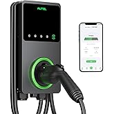 Autel Level 2 EV Charger 50 Amp Smart AI Electric Vehicle (EV) Charger, Wi-Fi and Bluetooth Enabled EVSE, Indoor/Outdoor Car Charging Station, with in-Body Holster and 25-Foot Cable Hardwired