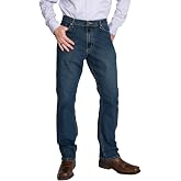 FULL BLUE 5 Pocket Stretch Denim Jeans, Regular Fit, Straight Legs