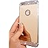 KoKo Cases Mirror Case With Crystal Diamond Rhinestones Gold Tint Soft Case and Screen Protector for iPhone 6 / 6S, 4.7-Inches