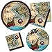 Creative Converting Pirate's Map Sturdy Style Paper Dessert Plates (8 Count), 7
