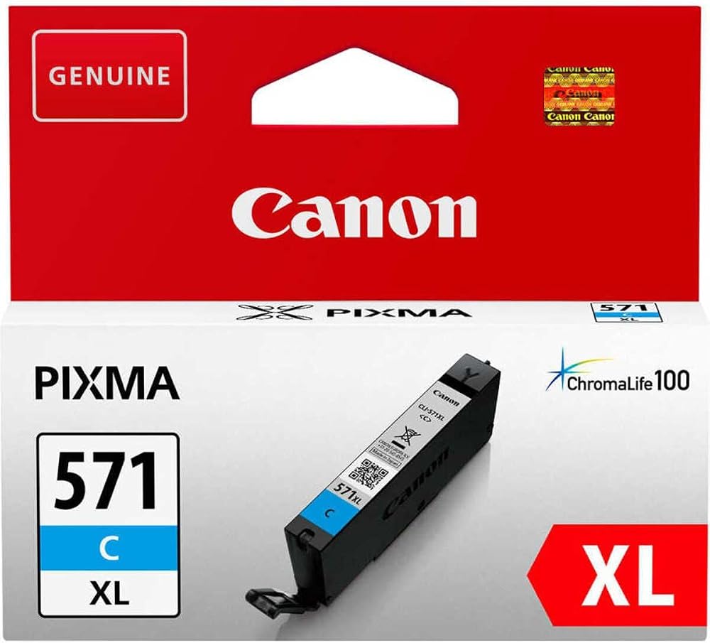 Canon CLI-571CXL Cyan High Capacity Ink Cartridge 0332C001 PIXMA MG