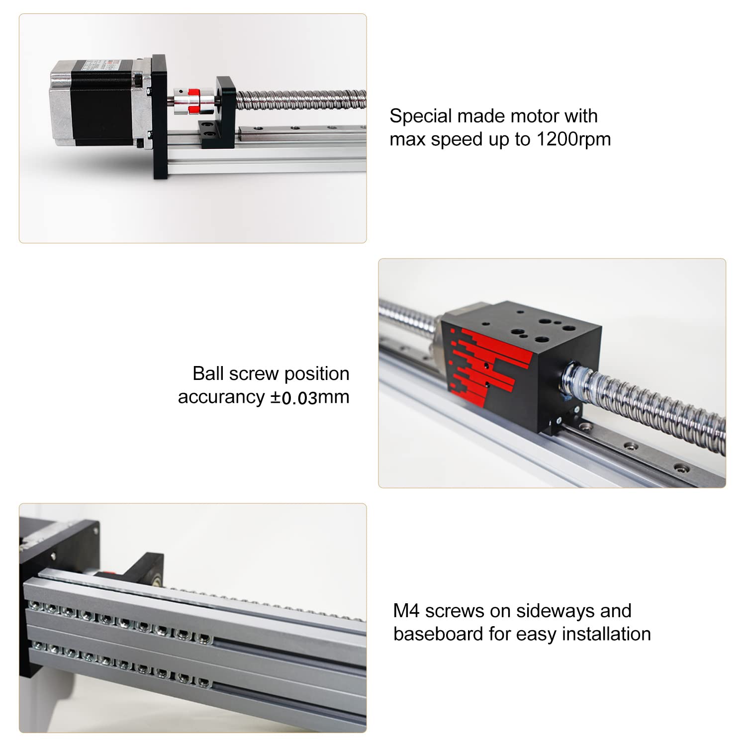 Mua FUYU FSL40 Linear Guide Table Ball Screw Motion CNC Linear Guide ...