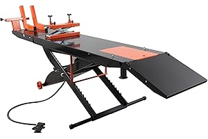 APlusLift MT1500 1500LB Air Operated 24" Width Motorcycle ATV Lift Table / 2 Year Warranty
