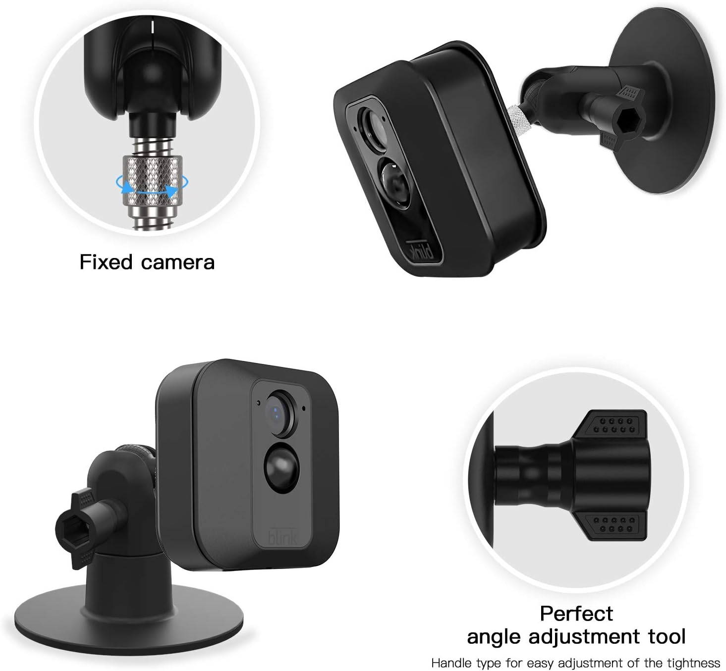 TIUIHU Screwless Wall Mount for Blink XT/XT2/Blink Outdoor 4/Outdoor 2K+/Blink Mini/Mini 2 and All-new Blink Outdoor/Indoor camera - Image 5