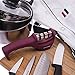 EDGE PERFEXION 3 Stage Knife Sharpener - Left & Right Handed - Professional Quality Sharpening System, for Stainless Steel, Ceramic, Pocket, Garden, Hunting Knives, Diamond Coated, Color Burgundy