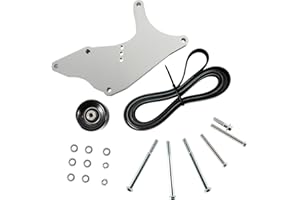TUWEEN LS Truck SUV Dual Alternator Bracket Kit for GM 4.8L 5.3L 6.0L 6.2L Vortec V8 Engine 1999-2013,for Chevy Tahoe Suburban Silverado, GMC Yukon, for Cadillac Escalade, Hummer H2 (Silver)