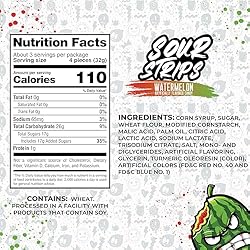Sour Strips Flavored Sour Candy Strips, Deliciously