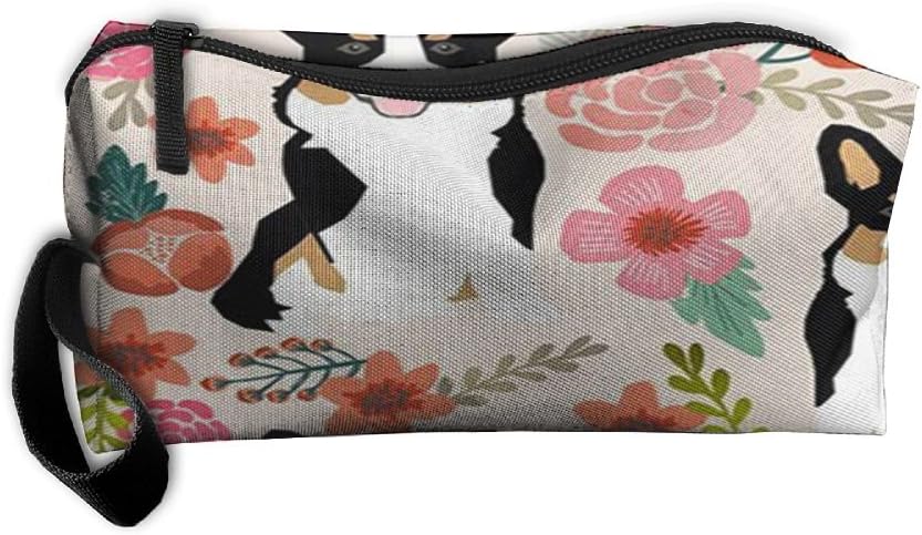 Corgi Black And Tan Tri Colored Zippered Pencil Case, Makeup Bag, Organizer Holder 3D Printed Travel Toiletry Bag