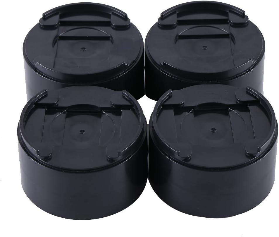DANZHENG Round Furniture Bed Risers Create Under Bed Storage Home Set of 8 Black Color