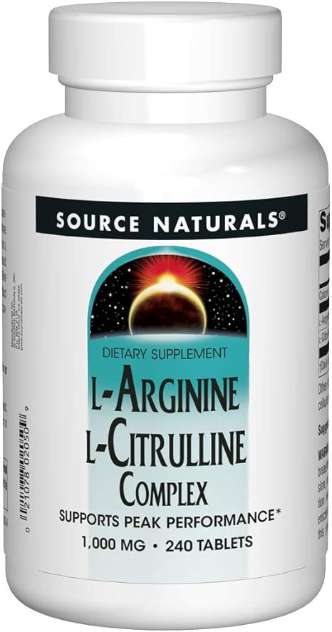 Amazon Com Source Naturals L Arginine L Citrulline Complex 1000mg