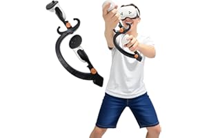 VR 2 Handed Sword for Meta Quest 3/Quest 2/Quest 3S Immersive Accessories for Blade & Sorcery VR Sword Fighting Games (Black)