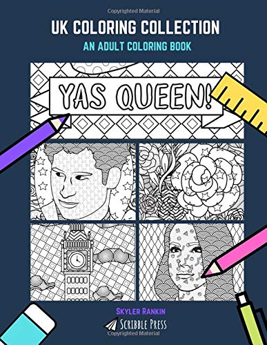 Download Uk Coloring Collection The Queen London English Country Garden Prince Harry Meghan Markle 5 Coloring Books In 1 Rankin Skyler 9781795485036 Amazon Com Books
