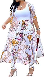 Sexy Fashion Floral Two-Piece Pants 