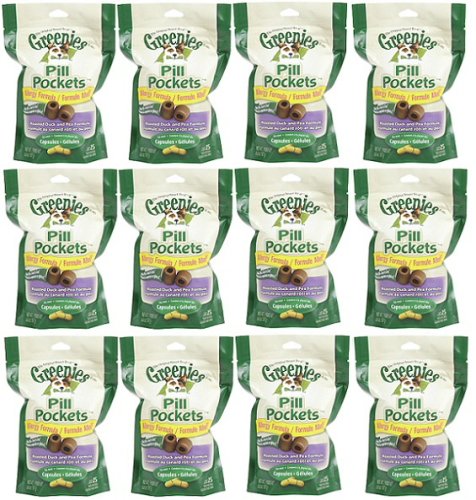 Low Allergen Dog Pill Pockets Duck & Pea Capsules 4.95 lb(12x6.6ozbag) Low Allergen Dog Pill Pockets Duck & Pea Capsules 4.95 lb(12x6.6ozbag)