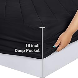 Utopia Bedding Quilted Fitted Mattress Pad, Twin
