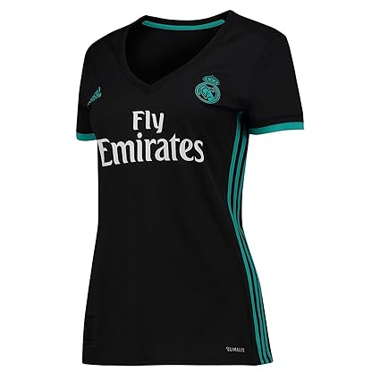adidas A JSY W Camiseta 2ª Equipación Real Madrid 2017-2018, Mujer, Negro