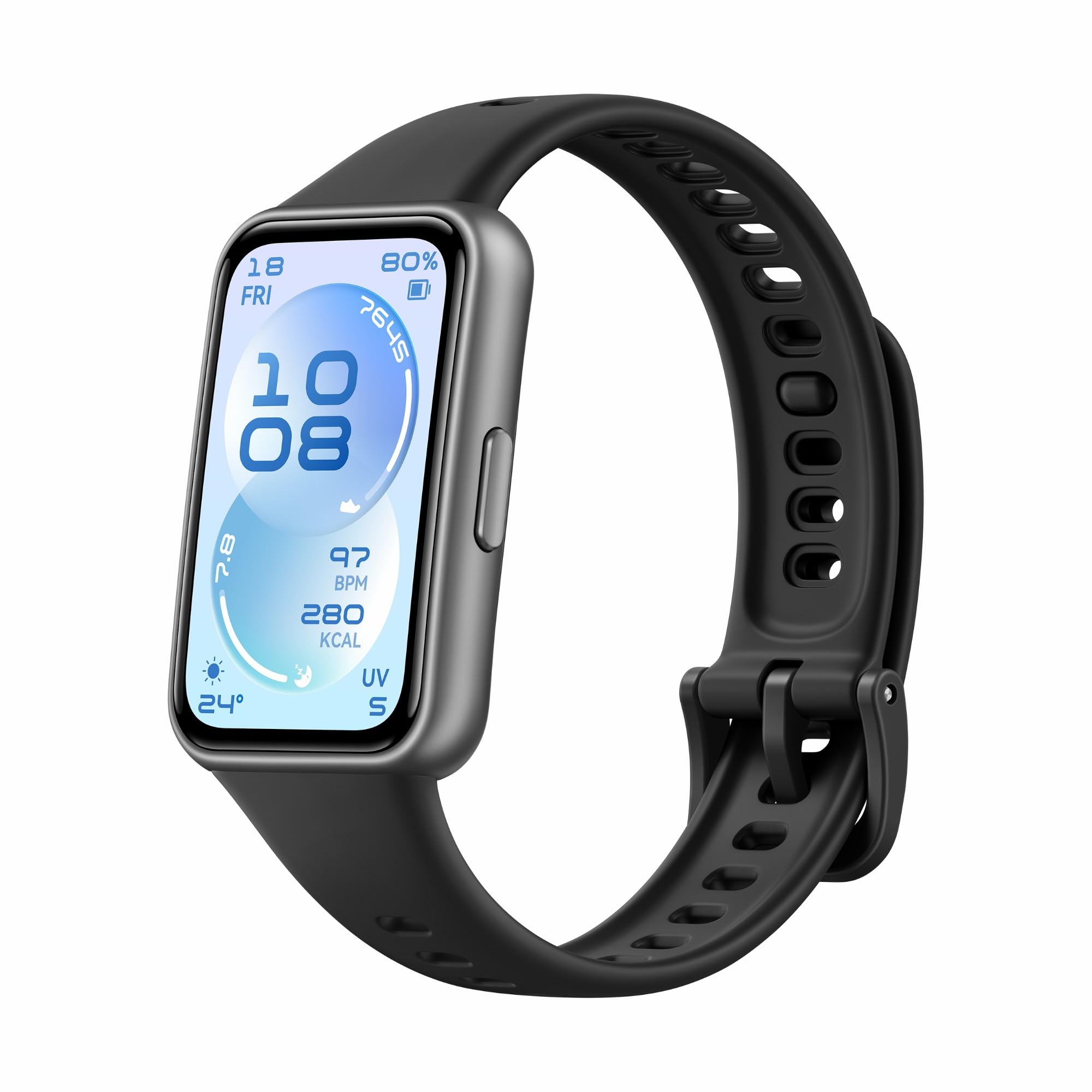 HUAWEI Band 11 Smartwatch, Fitness Tracker mit 1,62" AMOLED-Display, 1500 Nits, Herzfrequenz- & Schlaftracking, SpO2, Bis zu 14 Tage Akku, Emotionales Wohlbefinden, Bluetooth, Android & iOS, Schwarz