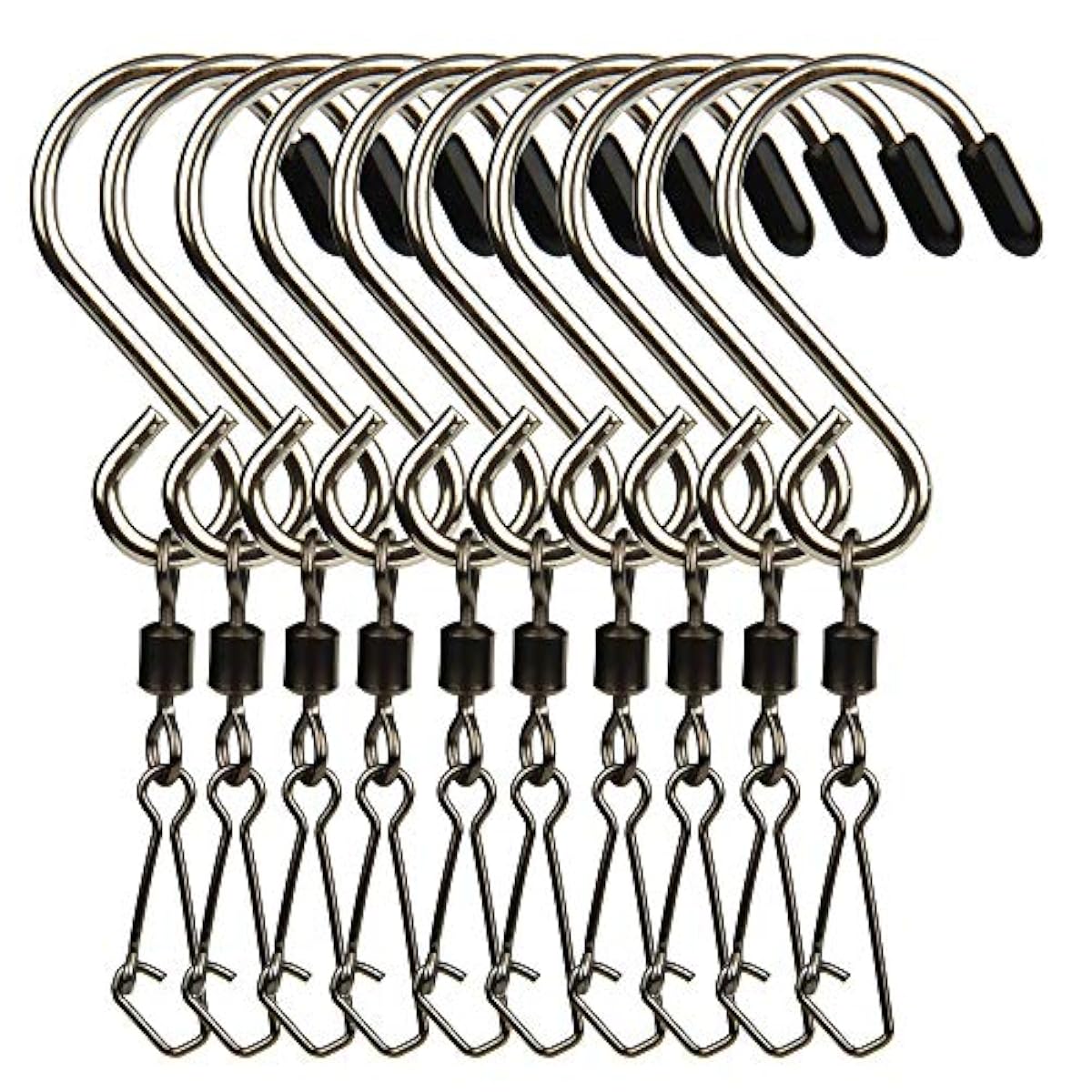 10pcs Swivel S Hooks Clips Hanging Wind Spinners For Chimes Crystal