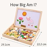 Jaques of London Farm Magnetic Drawing Board Kids Wooden Toys Farm Animals view 2