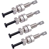 weideer 4Pcs 12V Door Pin Switch Momentary Universal Adjustable Car Bonnet Alarm Light Hood Switch K-025-I